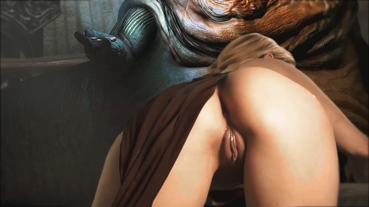 Leia organa's sensual performance for Jabba the Hutt in a cosplay video porn video